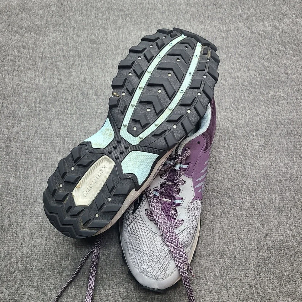 Saucony Excursion TR15 Trail‎ Running Shoes Womens 9.5 Grey Purple Rugged